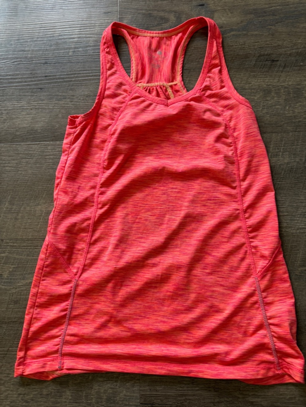 Tangerine Racerback Tank Top in Neon Coral Mix
